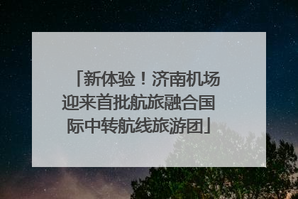 新体验！济南机场迎来首批航旅融合国际中转航线旅游团