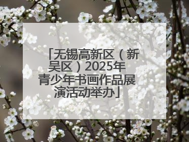 无锡高新区（新吴区）2025年青少年书画作品展演活动举办