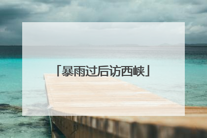 暴雨过后访西峡