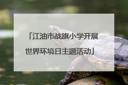 江油市战旗小学开展世界环境日主题活动