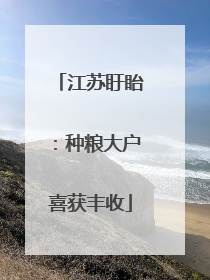 江苏盱眙：种粮大户喜获丰收