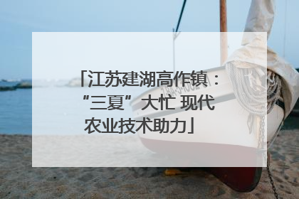 江苏建湖高作镇：“三夏”大忙 现代农业技术助力