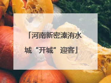 河南新密溱洧水城“开城”迎客