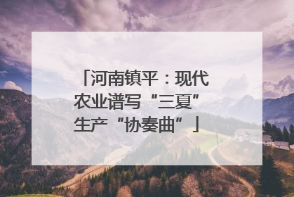 河南镇平：现代农业谱写“三夏”生产“协奏曲”
