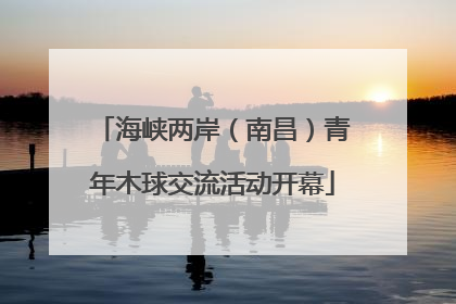 海峡两岸（南昌）青年木球交流活动开幕