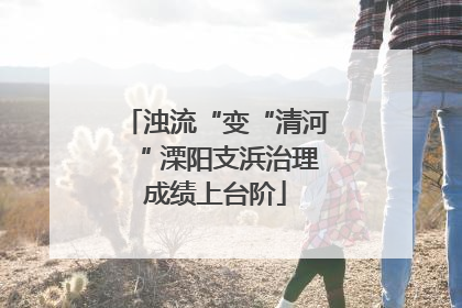 浊流“变“清河“ 溧阳支浜治理成绩上台阶