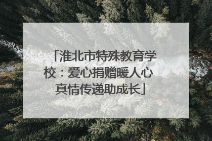淮北市特殊教育学校：爱心捐赠暖人心 真情传递助成长