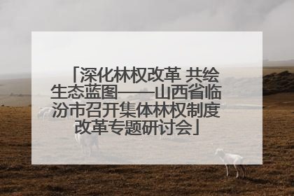 深化林权改革 共绘生态蓝图——山西省临汾市召开集体林权制度改革专题研讨会