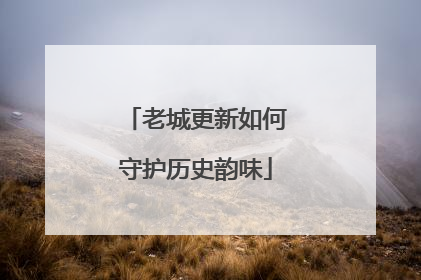 老城更新如何守护历史韵味