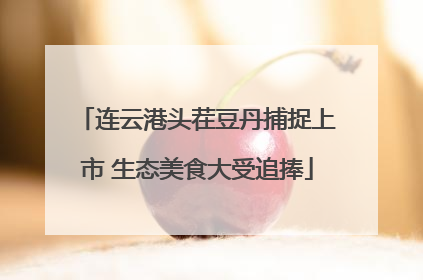 连云港头茬豆丹捕捉上市 生态美食大受追捧