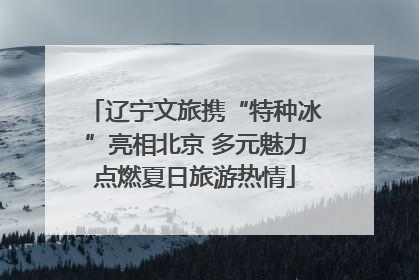 辽宁文旅携“特种冰”亮相北京 多元魅力点燃夏日旅游热情