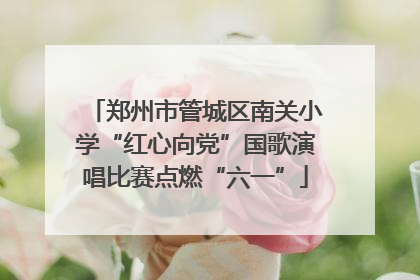 郑州市管城区南关小学“红心向党”国歌演唱比赛点燃“六一”