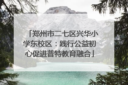 郑州市二七区兴华小学东校区：践行公益初心促进普特教育融合