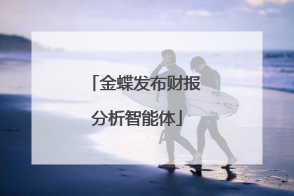 金蝶发布财报分析智能体