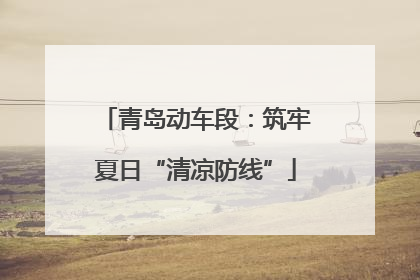 青岛动车段：筑牢夏日“清凉防线”