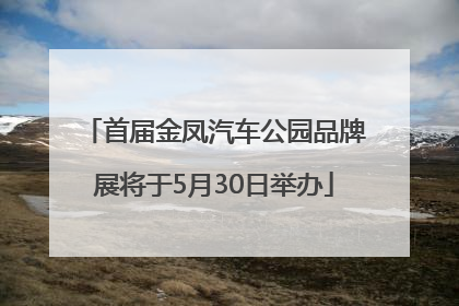 首届金凤汽车公园品牌展将于5月30日举办