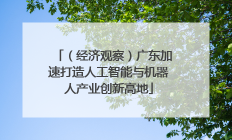 （经济观察）广东加速打造人工智能与机器人产业创新高地