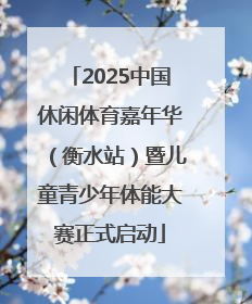 2025中国休闲体育嘉年华（衡水站）暨儿童青少年体能大赛正式启动